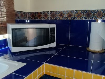 new tile in upper unit